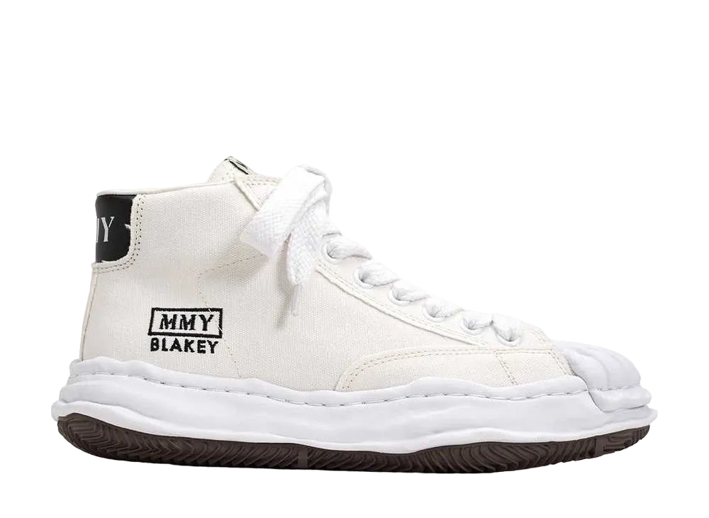 メゾンミハラヤスヒロ ブレイキー OG ソール キャンバス ハイトップ スニーカー "ホワイト" (A08FW736)