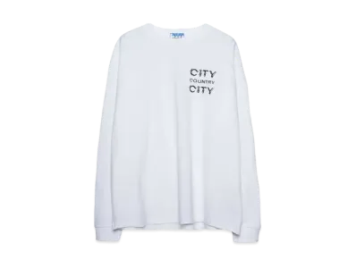 CITY COUNTRY CITY Cotton L/s T-shirt_City Country City "WHITE"