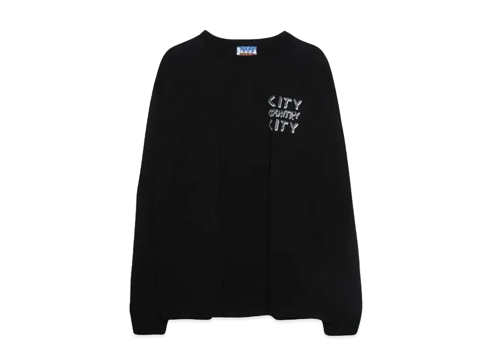 CITY COUNTRY CITY Cotton L/s T-shirt_City Country City "BLACK"