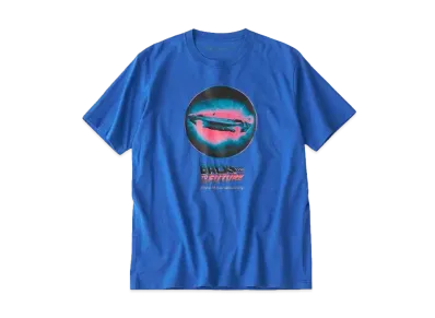 White Mountaineering FLVING DELOREAN T-SHIRT "BLUE"