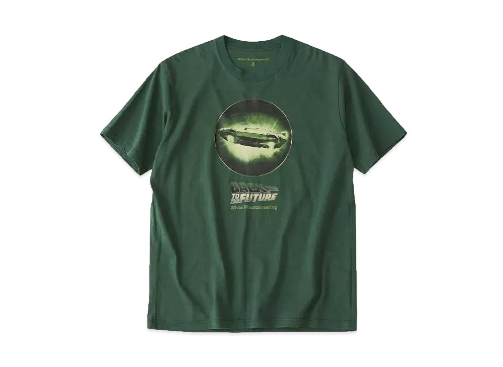 White Mountaineering FIVING DELOREAN T-SHIRT "GREEN"