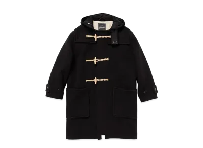 DESCENDANT Monty Wool Coat Gloverall "Black"