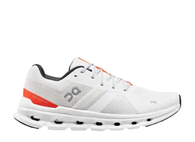 On Cloudrunner "Undyed White/Flame"