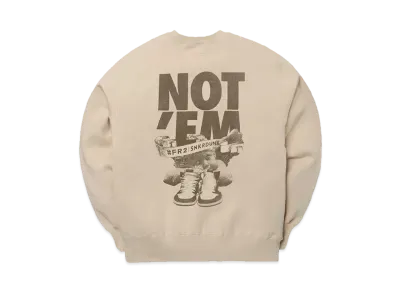 SNKRDUNK collaboration with #FR2 NOT’EM Crew Sweat "Beige"