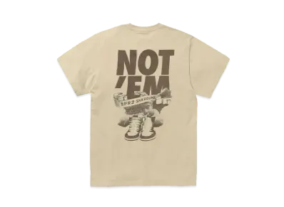 SNKRDUNK collaboration with #FR2 NOT’EM T-shirt "Beige"