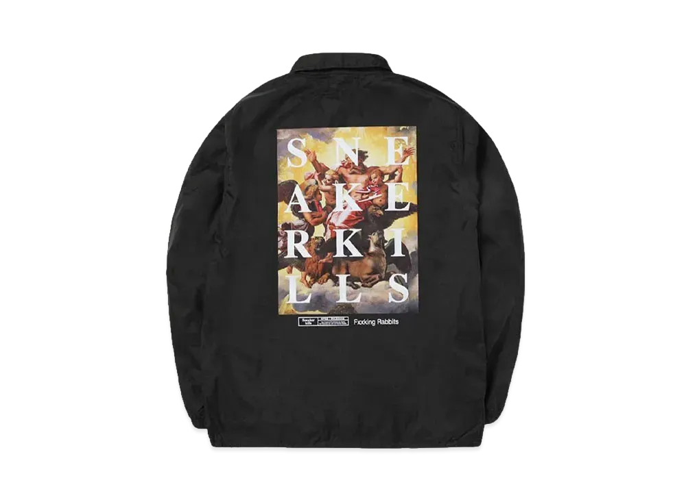 SNKRDUNK collaboration with #FR2 Angel Coach Jacket "Black"