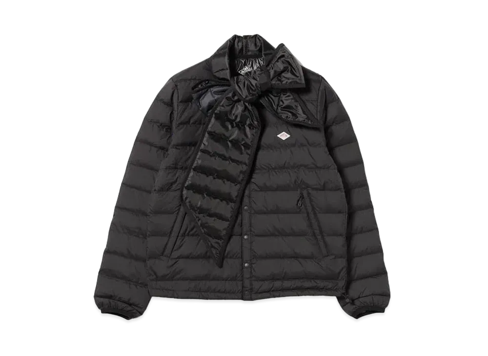 DANTON x BEAMS COUTURE Muffler Ribbon Down "Black"