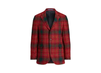 Polo Ralph Lauren Polo Plaid Wool Tweed Sport Coat "Red"