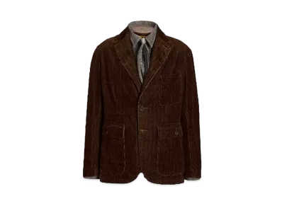 Polo Ralph Lauren (Lomited Collection) Unconstructed Corduroy Sport Coat "Gray"