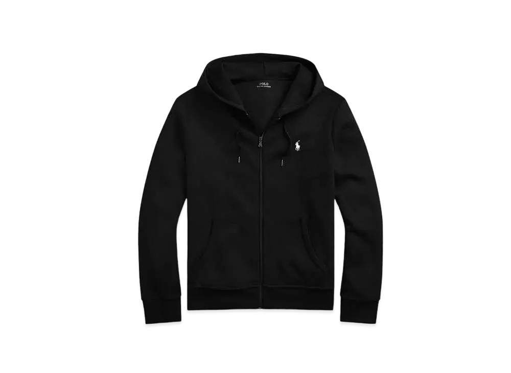 Polo Ralph Lauren Double-Knit Full-Zip Hoodie "Black"