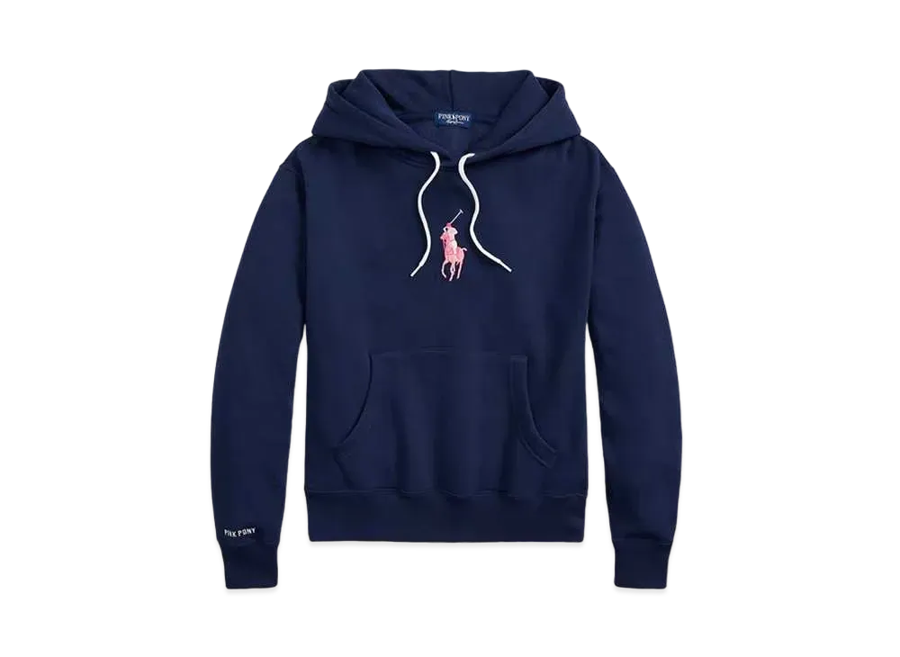 Polo Ralph Lauren Pink Pony Fleece Hoodie "Navy"