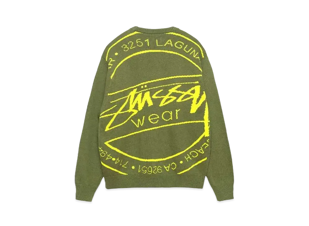 Stussy Laguna Icon Sweater "Dark Green"