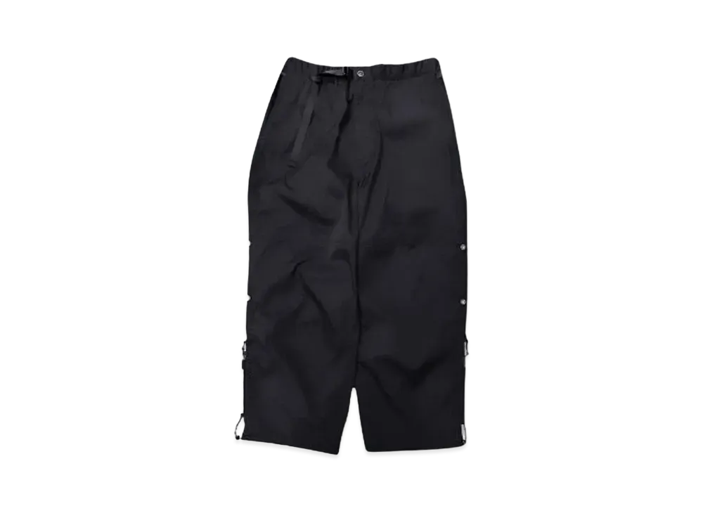 Poliquant THE CHANGING LENGTH SUPER WIDE PANTS "BLACK"