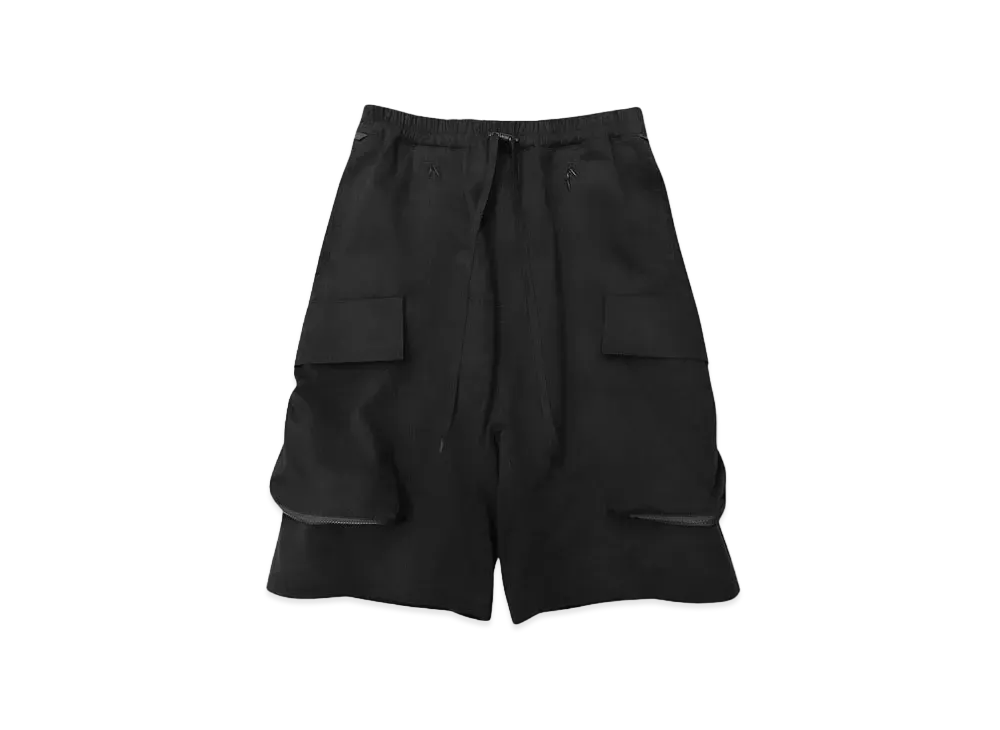 Poliquant THE HIGH DENSITY S/L JUNGLE PANTS WITH DEFORMING LARGE POCKETS "BLACK"