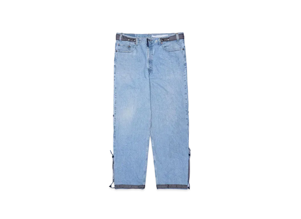Poliquant THE DEFORMED ADJUSTABLE THRIFTING DENIM 550 FIGURE PROTO "BLUE x GREY"