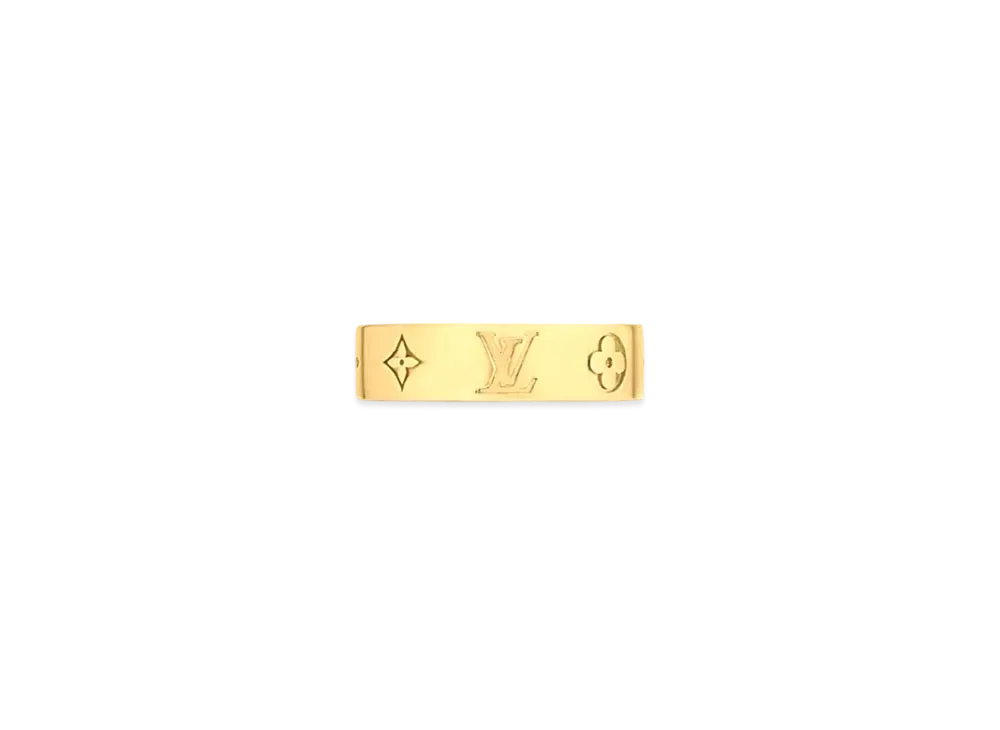 Louis Vuitton LV Mosaic Thin Ring "Gold"