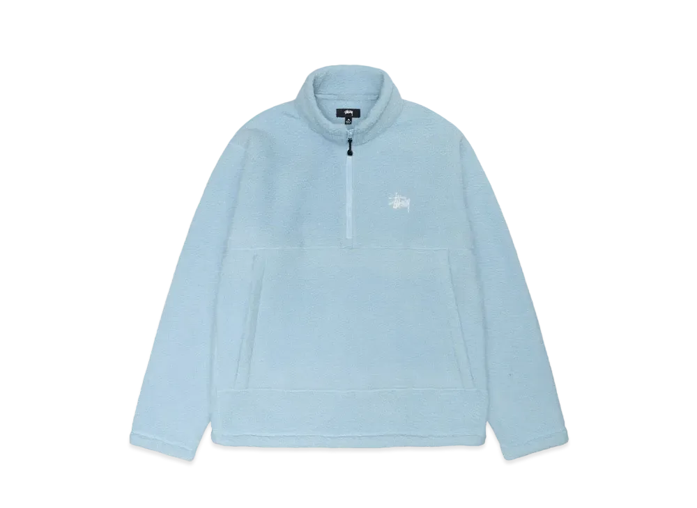 Stussy Half Zip Mock Polar Fleece "Blue"