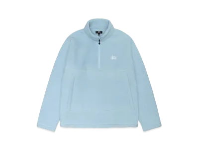Stussy Half Zip Mock Polar Fleece "Blue"