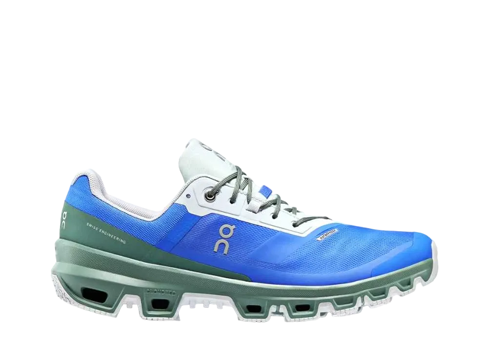 On Women's Cloudventure Waterproof "Cobalt/Ivy"