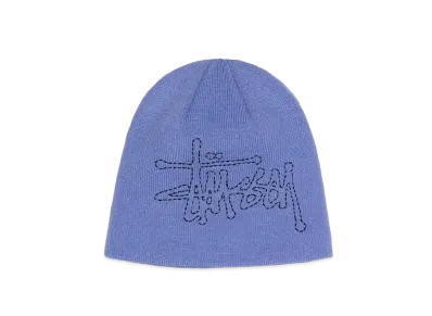 Stussy Stitch Basic Logo Skullcap "Periwinkle"