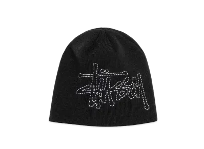 Stussy Stitch Basic Logo Skullcap "Black"
