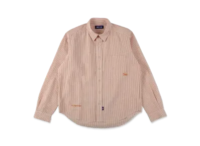 WIND AND SEA Seersuker Stripe Shirt "Orange"