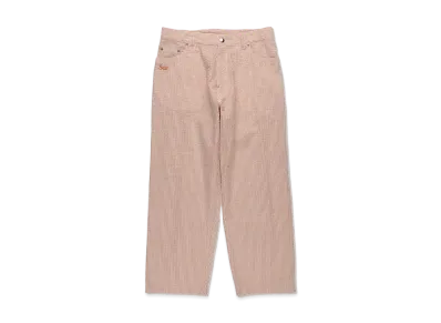 WIND AND SEA Seersuker Stripe Painter Pants "Orange"
