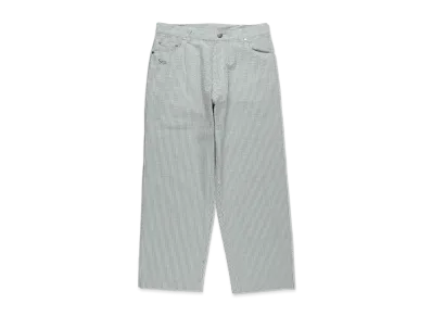 WIND AND SEA Seersuker Stripe Painter Pants "Green"