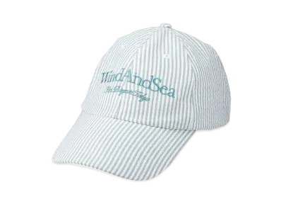 WIND AND SEA Seersuker Stripe Cap "Green"