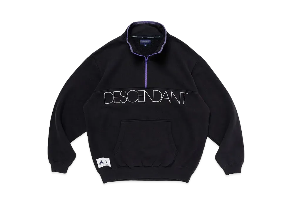 DESCENDANT Strain Half Zip "Black"