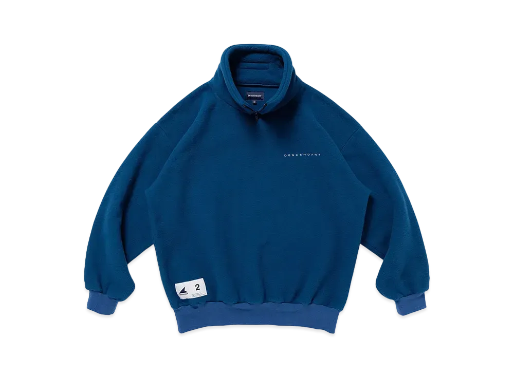 DESCENDANT Bury Zip Fleece "Blue"