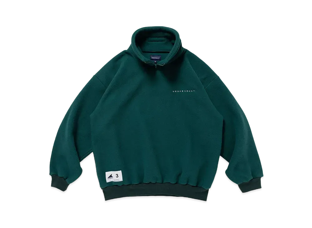 DESCENDANT Bury Zip Fleece "Green"