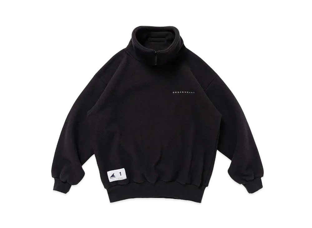 DESCENDANT Bury Zip Fleece "Black"