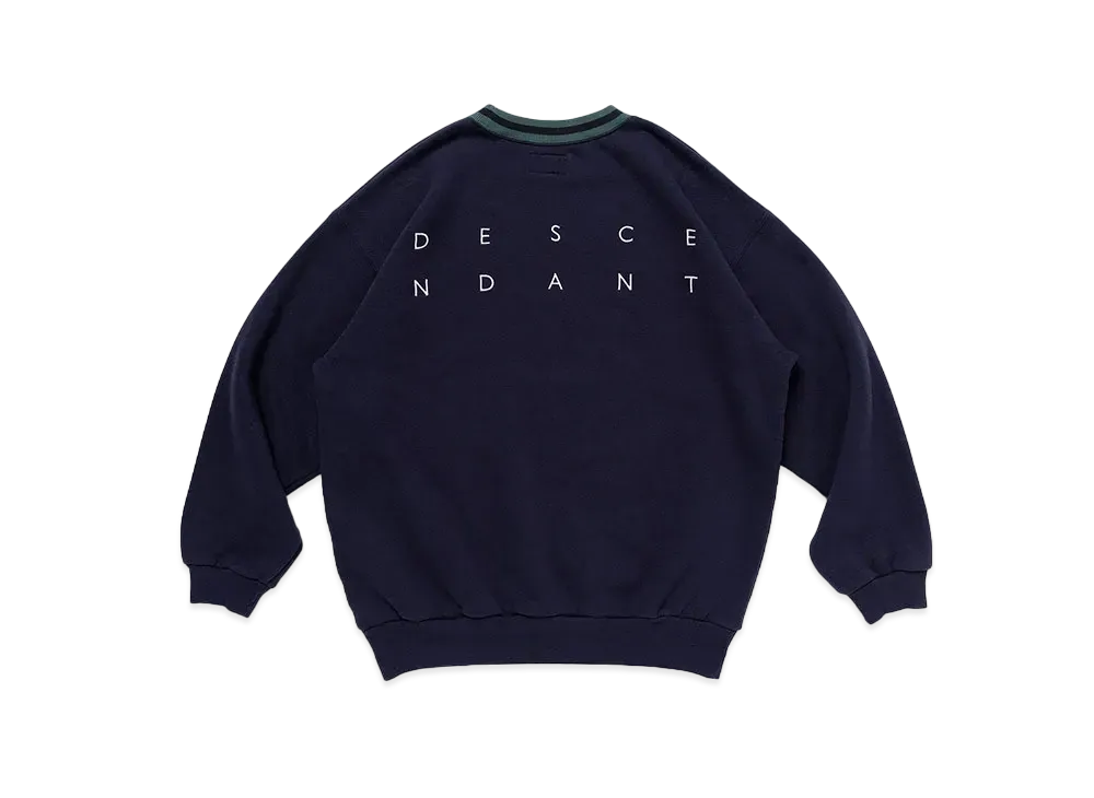 DESCENDANT Semaphore Crew Neck "Navy"
