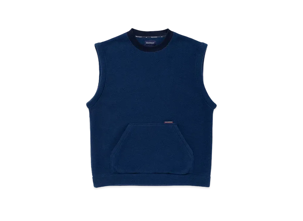 DESCENDANT Horizon Fleece Vest "Navy"
