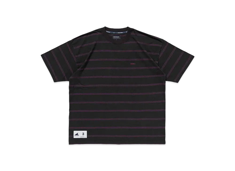 DESCENDANT Horizontal Stripe SS "Black"