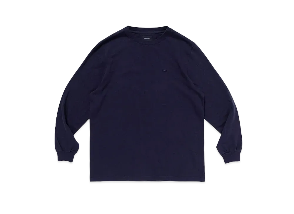 DESCENDANT Cachalot Organic Cotton Strip LS Classic Fit "Navy"
