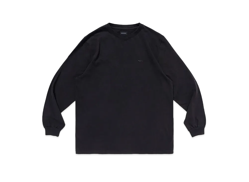 DESCENDANT Cachalot Organic Cotton Strip LS Classic Fit "Black"