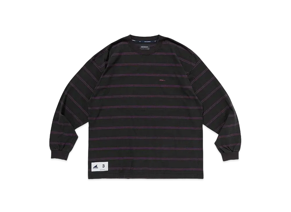 DESCENDANT Horizontal Stripe LS "Black"