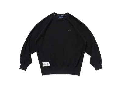 DESCENDANT Gaufre Waffle Crew Neck "Black"