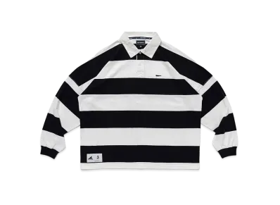DESCENDANT Buoy Stripe Polo LS "Black"