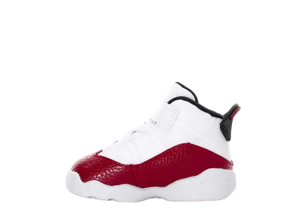 Nike TD Air Jordan 6 Rings "White/University Red"