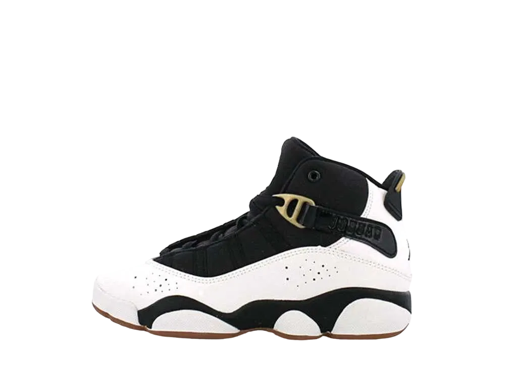 Nike PS Air Jordan 6 Rings "White Black/Metallic Gold"