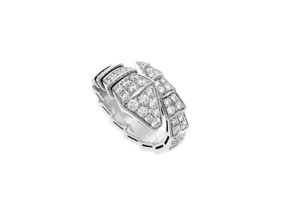 BVLGARI Serpenti Viper Bracelet Diamond "White Gold"