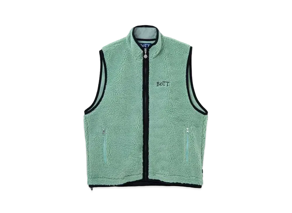 BoTT Full Zip Fleece Vest "Green"