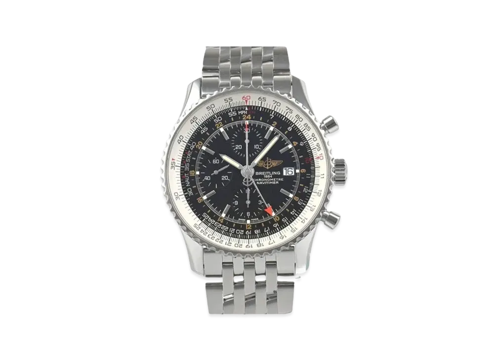 Breitling Navitimer World "Black/Stainless Steel"