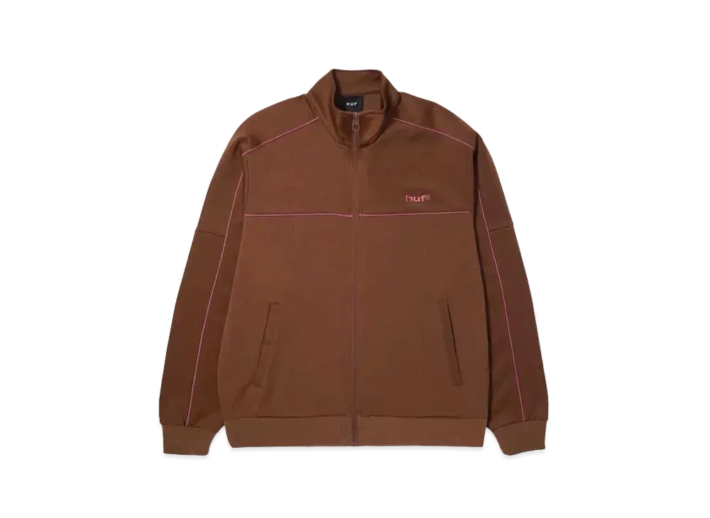 HUF Spring 24 Lexington Track Jacket "Rich Brown"