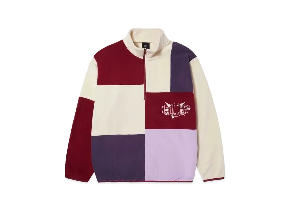 HUF Spring 24 Remix Quarter Zip Fleece "Lavender"