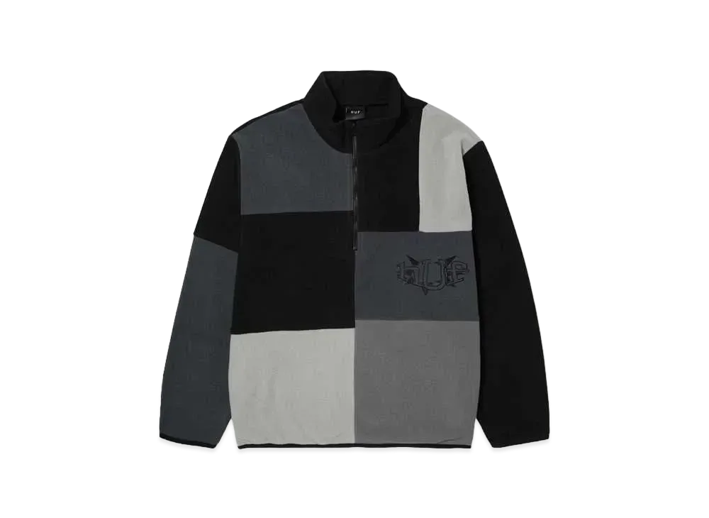 HUF Spring 24 Remix Quarter Zip Fleece "Black"