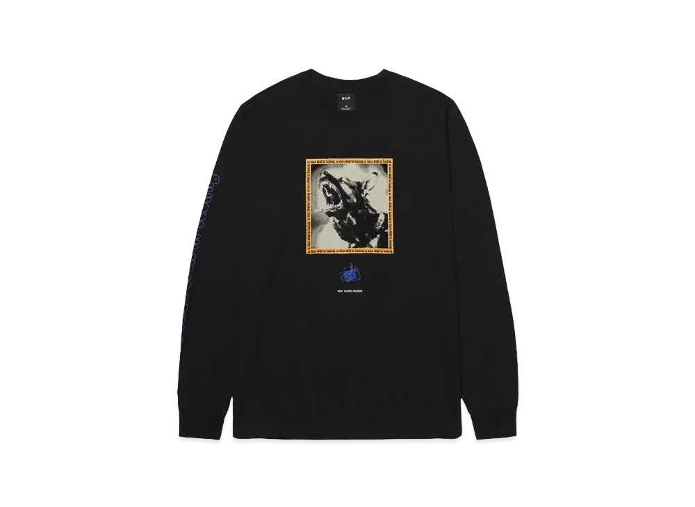 HUF Spring 24 Beware Ls Tee "Black"